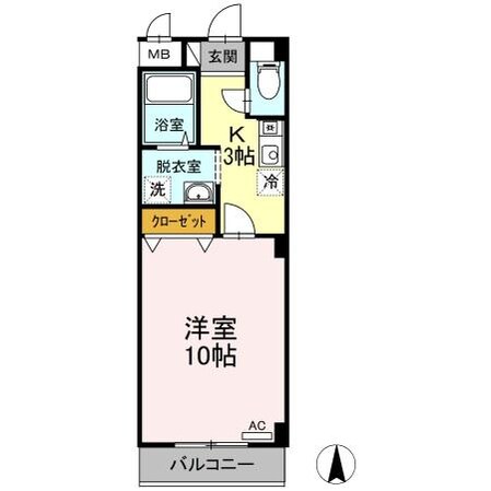 フラワーハイツ久米・の物件間取画像